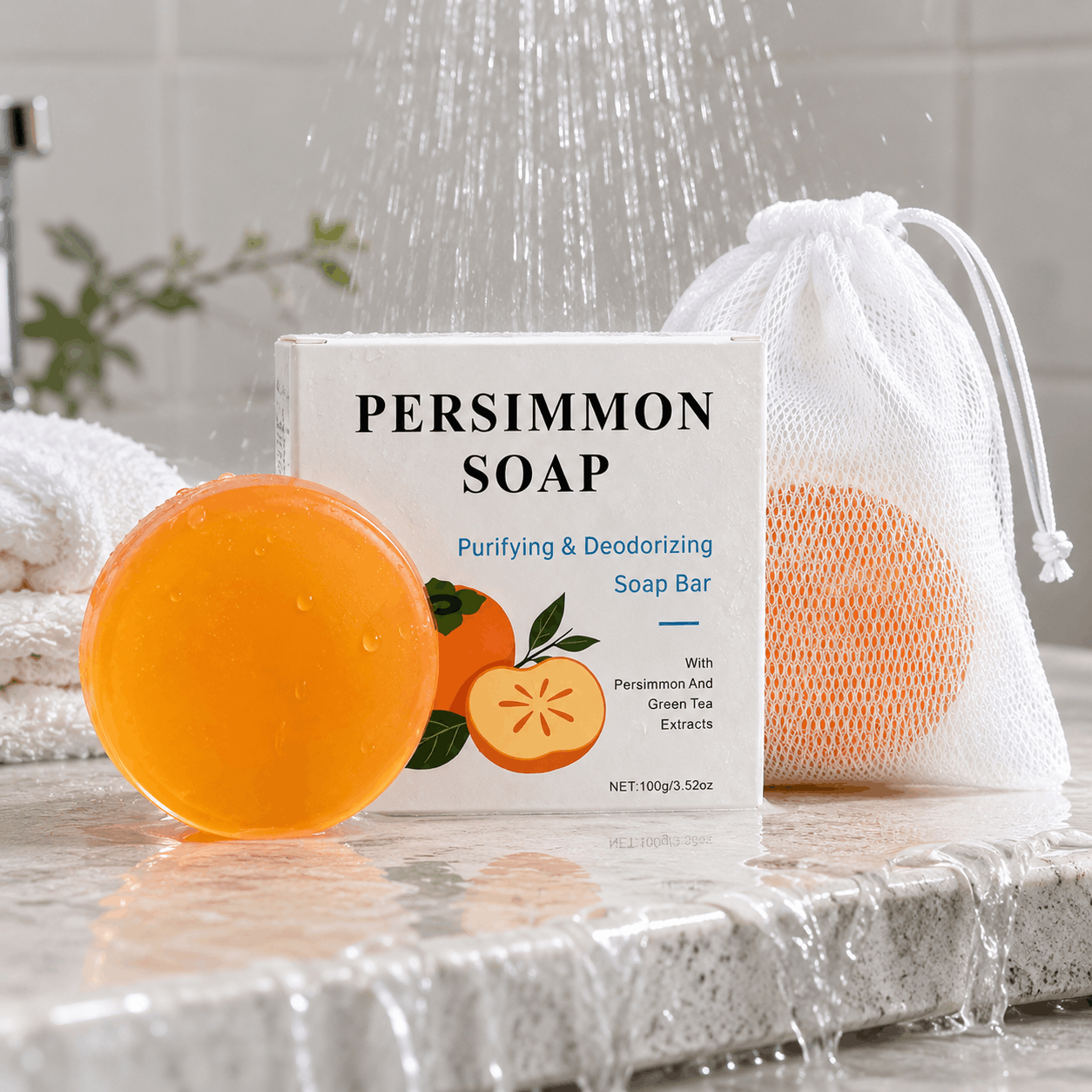 Japanese Persimmon Soap for 2-nonenal Odor